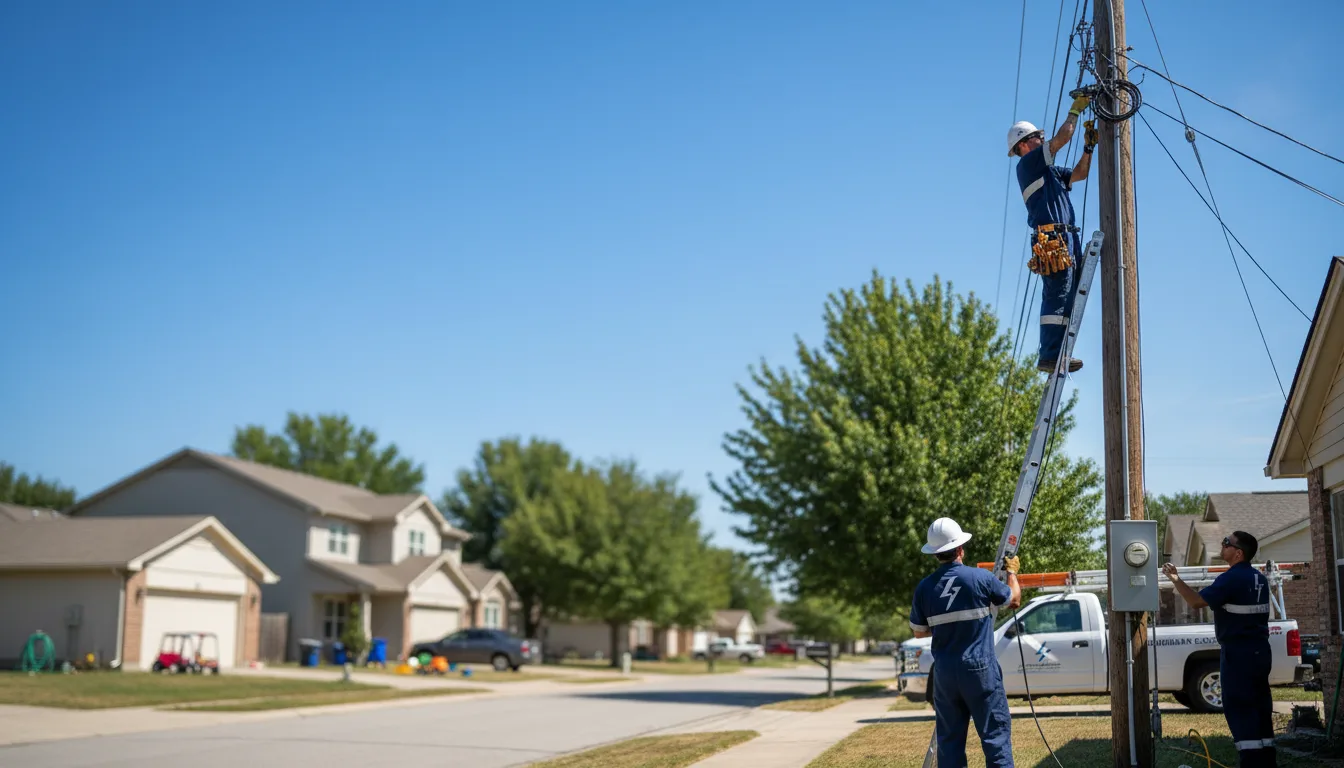 Residential electrician providing installation services in Mount Berry, GA